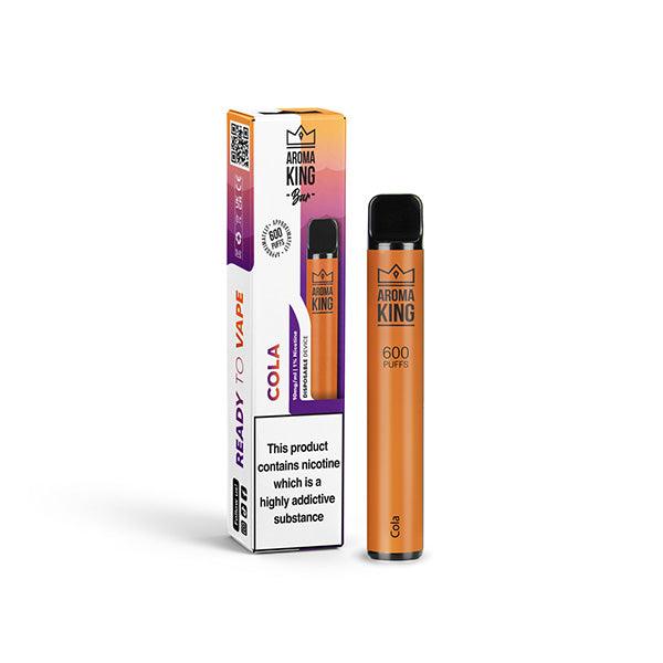 10mg Aroma King Bar 600 Disposable Vape Device 600 Puffs - www.justgovape.co.uk