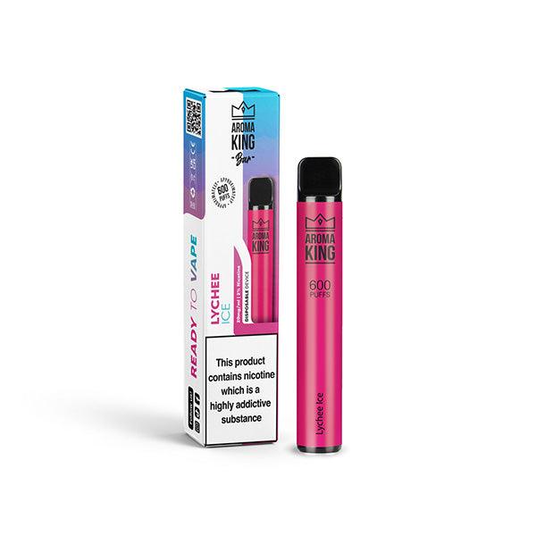 20mg Aroma King Bar 600 Disposable Vape Device 600 Puffs - www.justgovape.co.uk