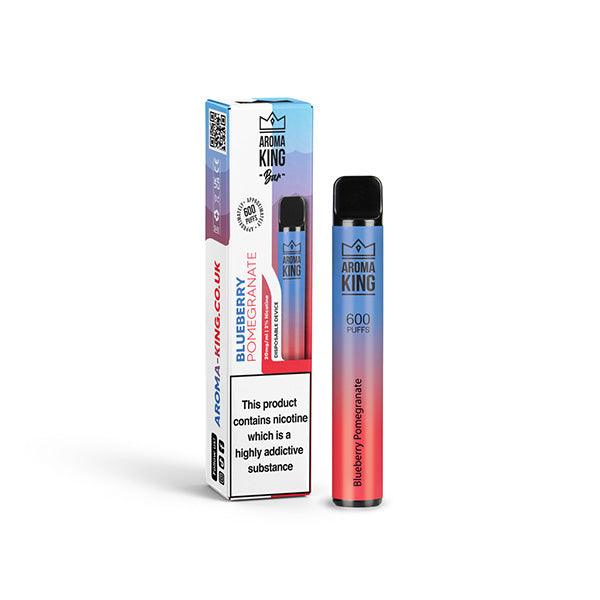 20mg Aroma King Bar 600 Disposable Vape Device 600 Puffs - www.justgovape.co.uk