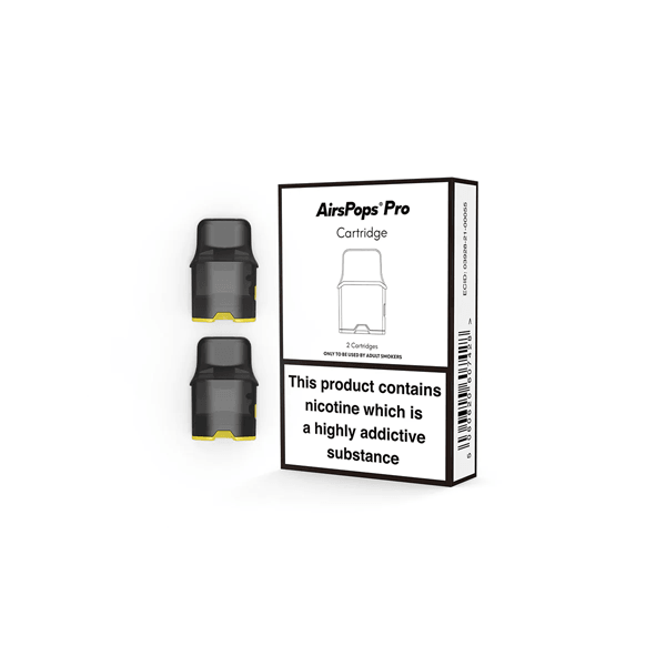 AirsPops Replacement Pro Pod Cartridges 2PCS 2ml (No Coils Included) - www.justgovape.co.uk