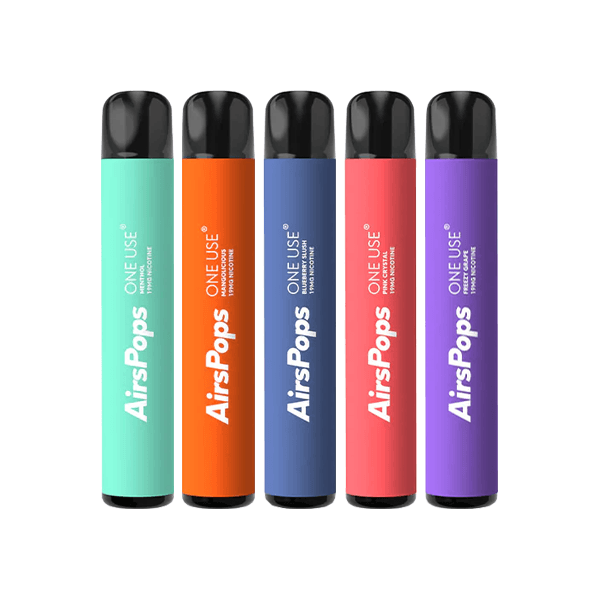 19mg AirsPops One Use Disposable Vape Device 800 Puffs - www.justgovape.co.uk