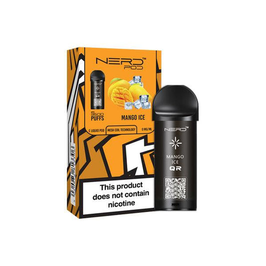 0mg Nerd Pod Replacement Pod 3500 Puffs - www.justgovape.co.uk