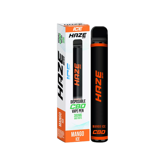 Haze Bar Ice 300mg CBD Disposable Vape Device 600 Puffs - www.justgovape.co.uk