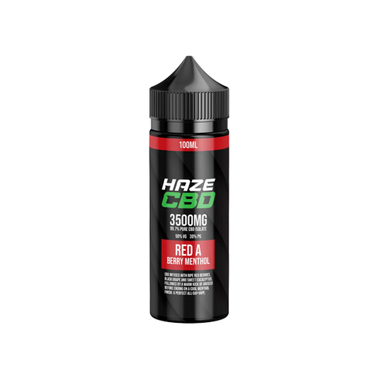 Haze 3500mg CBD E-Liquid 100ml (50VG/50PG) - www.justgovape.co.uk