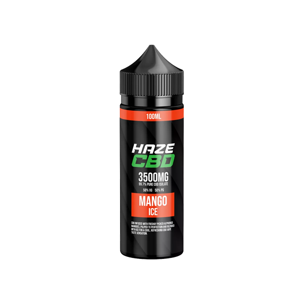 Haze 3500mg CBD E-Liquid 100ml (50VG/50PG) - www.justgovape.co.uk