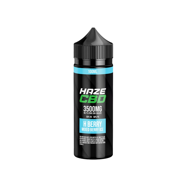 Haze 3500mg CBD E-Liquid 100ml (50VG/50PG) - www.justgovape.co.uk