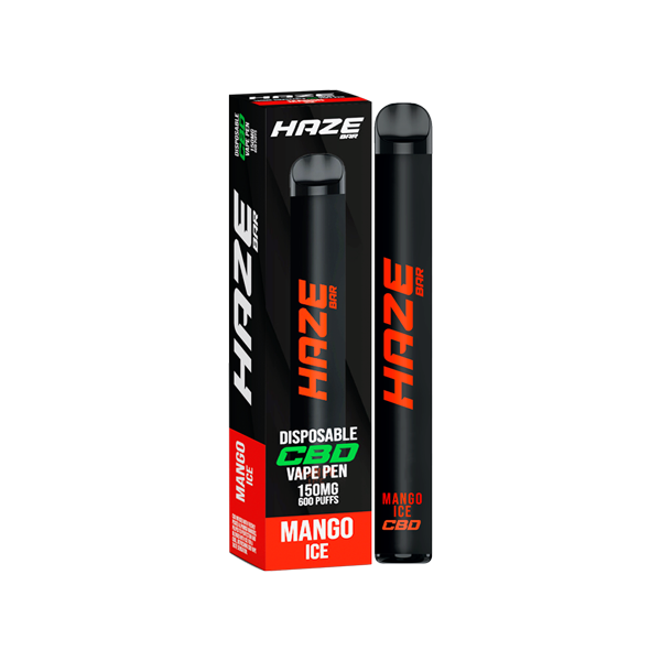 Haze Bar 150mg CBD Disposable Vape Device 600 Puffs - www.justgovape.co.uk