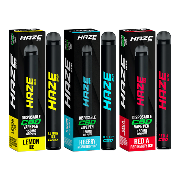 Haze Bar 150mg CBD Disposable Vape Device 600 Puffs - www.justgovape.co.uk