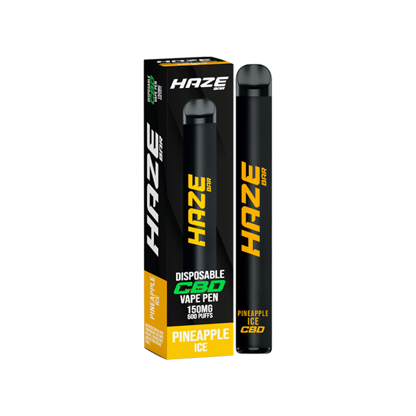 Haze Bar 150mg CBD Disposable Vape Device 600 Puffs - www.justgovape.co.uk