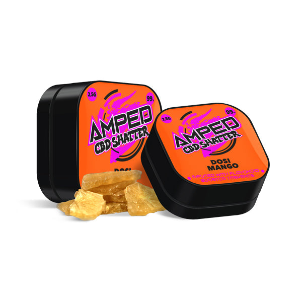 Amped CBD 99% CBD Shatter 1g - www.justgovape.co.uk