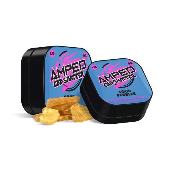 Amped CBD 99% CBD Shatter 1g - www.justgovape.co.uk