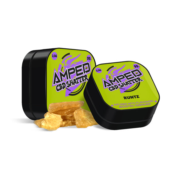 Amped CBD 99% CBD Shatter 1g - www.justgovape.co.uk