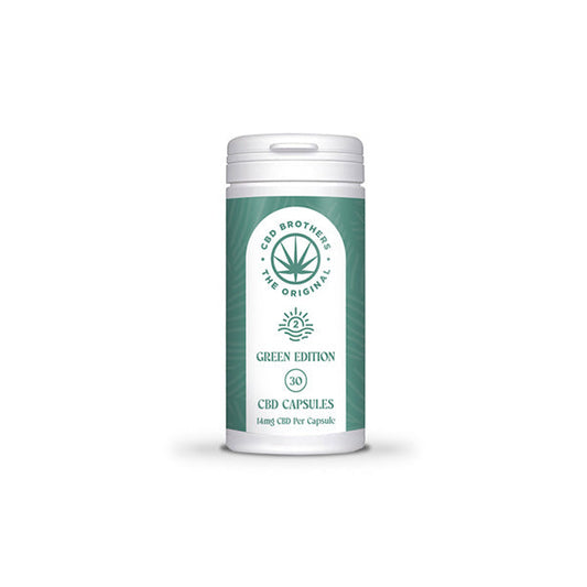 CBD Brothers Green Edition 420mg CBD/CBDA Vegan Capsules - 30 Caps - www.justgovape.co.uk