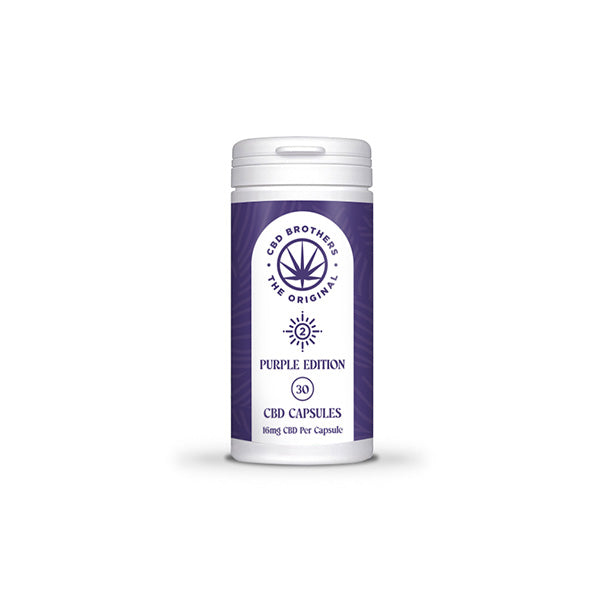 CBD Brothers Purple Edition 480mg CBD/CBDA Vegan Capsules - 30 Caps - www.justgovape.co.uk