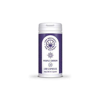 CBD Brothers Purple Edition 240mg CBD/CBDA Vegan Capsules - 30 Caps - www.justgovape.co.uk