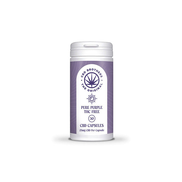 CBD Brothers Pure Purple 750mg CBD Vegan Capsules - 30 Caps - www.justgovape.co.uk