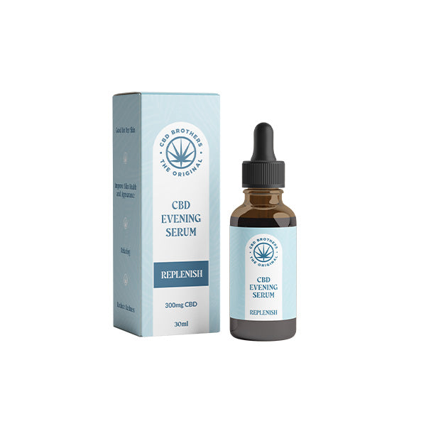 CBD Brothers 300mg CBD Evening Replenish Serum - 30ml - www.justgovape.co.uk