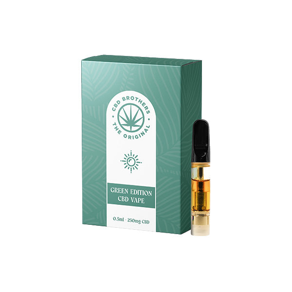 CBD Brothers 250mg Vape Cartridges - 0.5ml - www.justgovape.co.uk