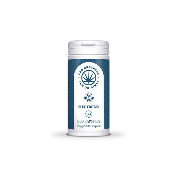 CBD Brothers Blue Edition 750mg CBD/CBDA Vegan Capsules - 30 Caps - www.justgovape.co.uk