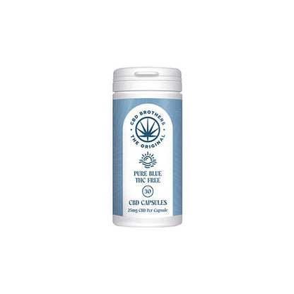 CBD Brothers Pure Blue 750mg CBD Vegan Capsules - 30 Caps - www.justgovape.co.uk