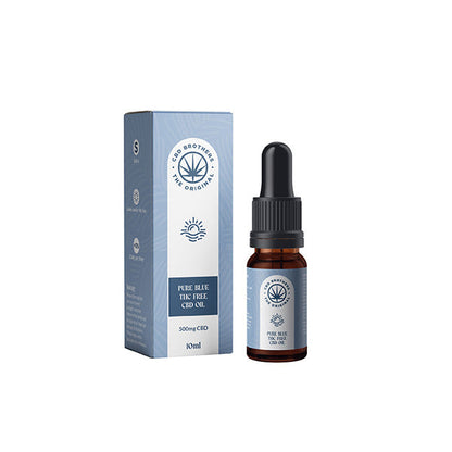 CBD Brothers Pure Blue 500mg CBD Oil - 10ml - www.justgovape.co.uk