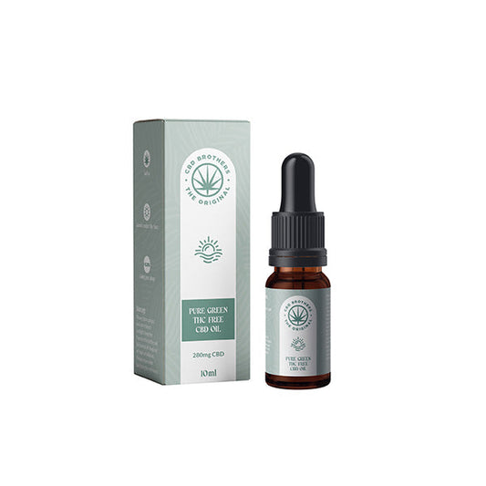 CBD Brothers Pure Green 280mg CBD Oil - 10ml - www.justgovape.co.uk