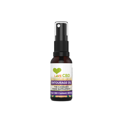 Love CBD 800mg Entourage CBD Oil Spray - 20ml - www.justgovape.co.uk