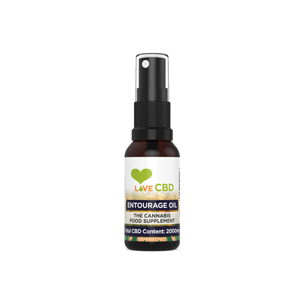 Love CBD 2000mg Entourage CBD Oil Spray - 20ml - www.justgovape.co.uk