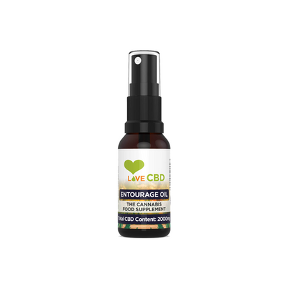 Love CBD 2000mg Entourage CBD Oil Spray - 20ml - www.justgovape.co.uk