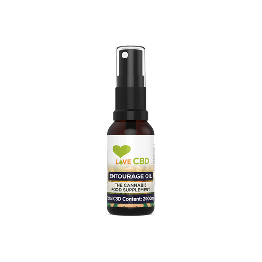 Love CBD 2000mg Entourage CBD Oil Spray - 20ml - www.justgovape.co.uk