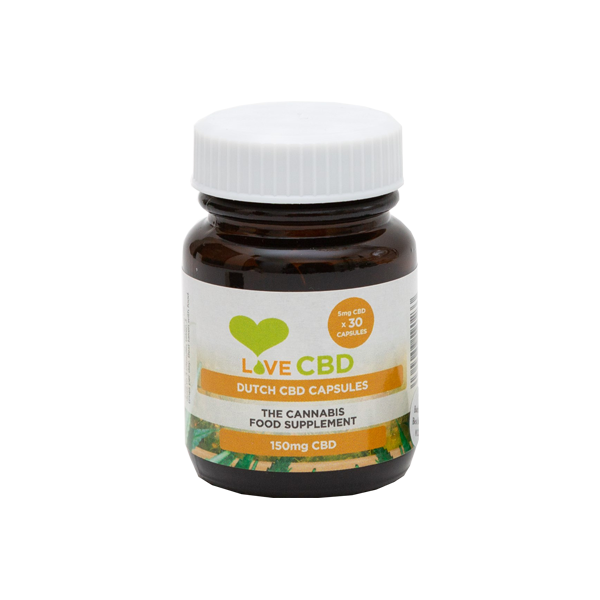 Love CBD 150mg Dutch CBD Capsules - 30 Caps - www.justgovape.co.uk