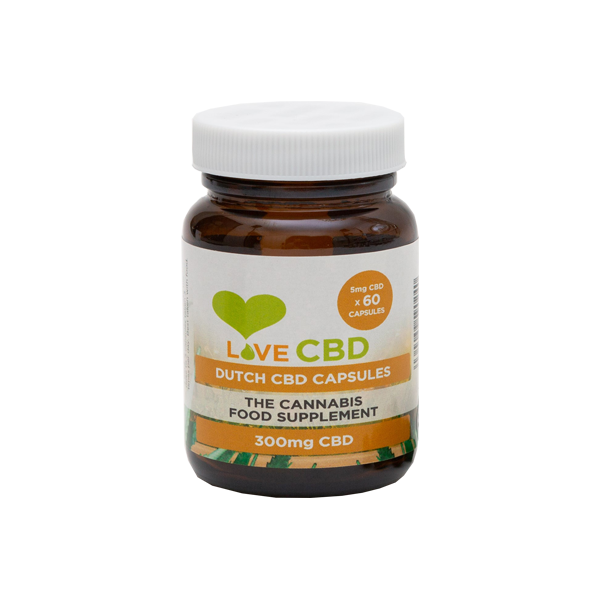 Love CBD 300mg Dutch CBD Capsules - 60 Caps - www.justgovape.co.uk