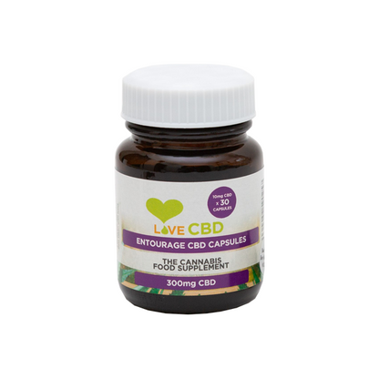 Love CBD 300mg Entourage CBD Capsules - 30 Caps - www.justgovape.co.uk