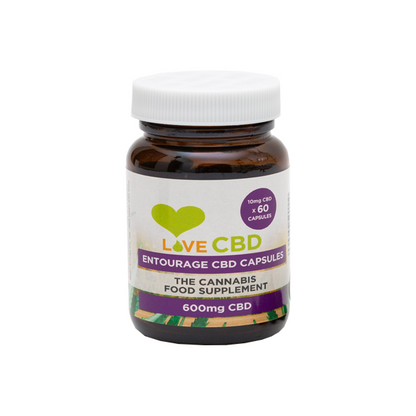 Love CBD 600mg Entourage CBD Capsules - 60 Caps - www.justgovape.co.uk