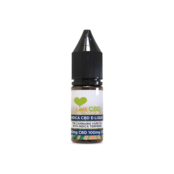 Love CBD 600mg Indica CBD + CBG E-liquid 10ml (65PG/35VG) - www.justgovape.co.uk