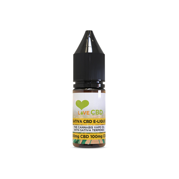 Love CBD 600mg Sativa CBD + CBG E-liquid 10ml (65PG/35VG) - www.justgovape.co.uk