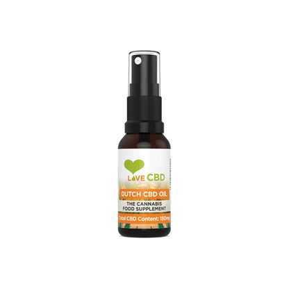 Love CBD 150mg Dutch CBD Oil Spray - 20ml - www.justgovape.co.uk