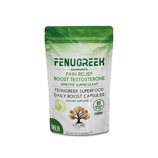 NTURE 2000mg Fenugreek Men Capsules - 60 Caps - www.justgovape.co.uk