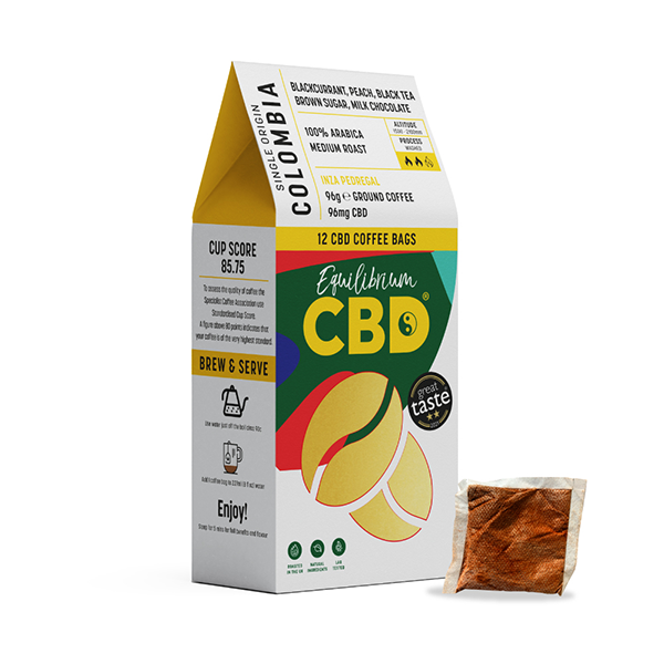 96mg Equilibrium CBD Coffee x 12 coffee bags (BUY 2 GET 1 FREE) - www.justgovape.co.uk