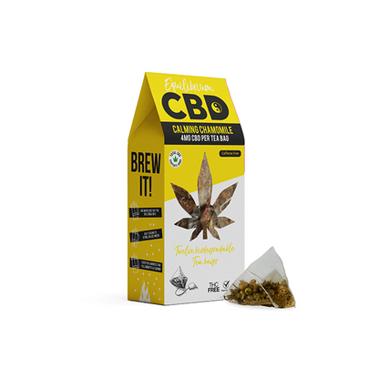 Equilibrium CBD 48mg Full Spectrum Chamomile Tea Bags  Box of 12 (BUY 2 GET 1 FREE) - www.justgovape.co.uk