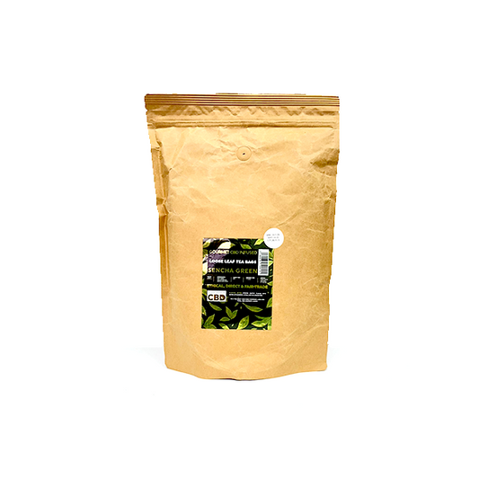 Equilibrium CBD 340mg Tea Japanese Sencha Catering Pack - 100 Biodegradable Pyramid Tea Bags - www.justgovape.co.uk