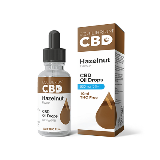 500mg Equilibrium CBD Oil 10ml - Hazelnut Flavour - www.justgovape.co.uk