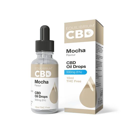 500mg Equilibrium CBD Oil 10ml - Mocha Flavour - www.justgovape.co.uk