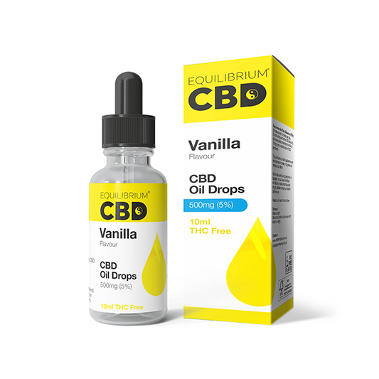 500mg Equilibrium CBD Oil 10ml - Vanilla Flavour - www.justgovape.co.uk