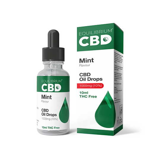 1000mg Equilibrium CBD Oil 10ml - Mint Flavour - www.justgovape.co.uk