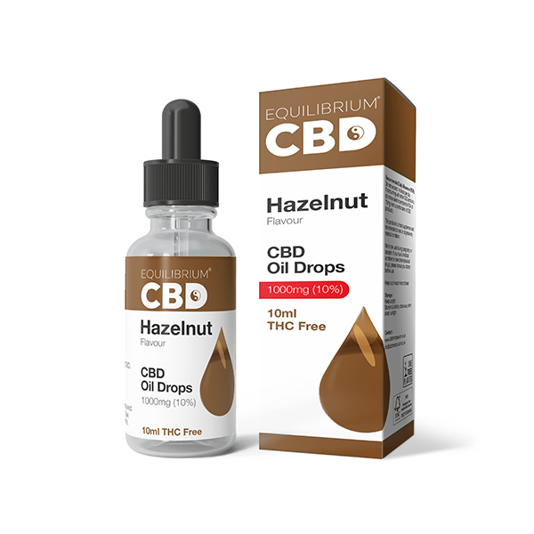 1000mg Equilibrium CBD Oil 10ml - Hazelnut Flavour - www.justgovape.co.uk