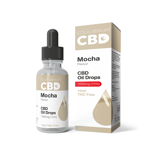 1000mg Equilibrium CBD Oil 10ml - Mocha Flavour - www.justgovape.co.uk