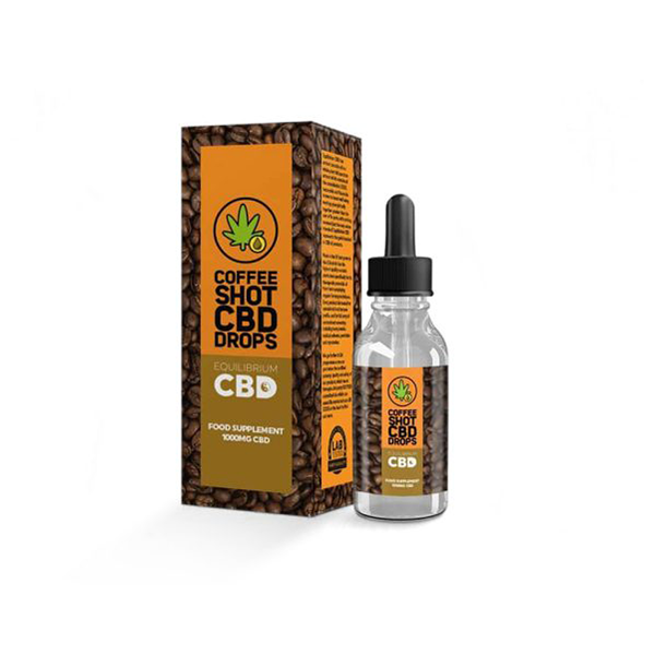 1000mg Equilibrium CBD Oil 10ml - Coffee Shot Drops - www.justgovape.co.uk