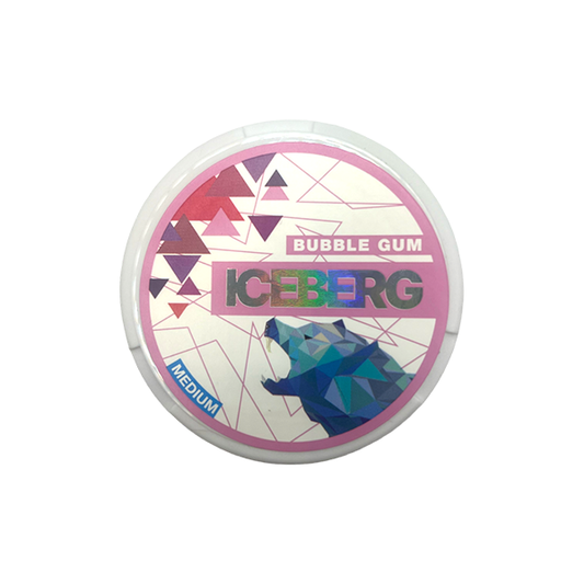 20mg Iceberg Bubblegum Nicotine Pouches - 20 Pouches - www.justgovape.co.uk