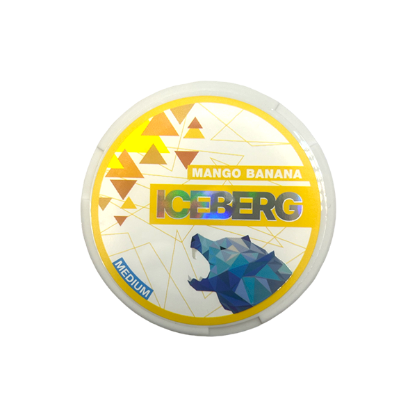 20mg Iceberg Mango Banana Nicotine Pouches - 20 Pouches - www.justgovape.co.uk